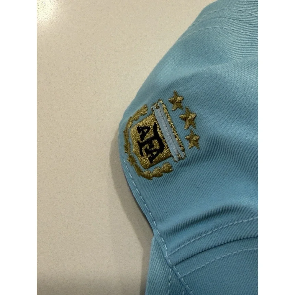 Adidas Argentina AFA Snapback Cap KE1380 Ice Blue White Gold World Champions NWT